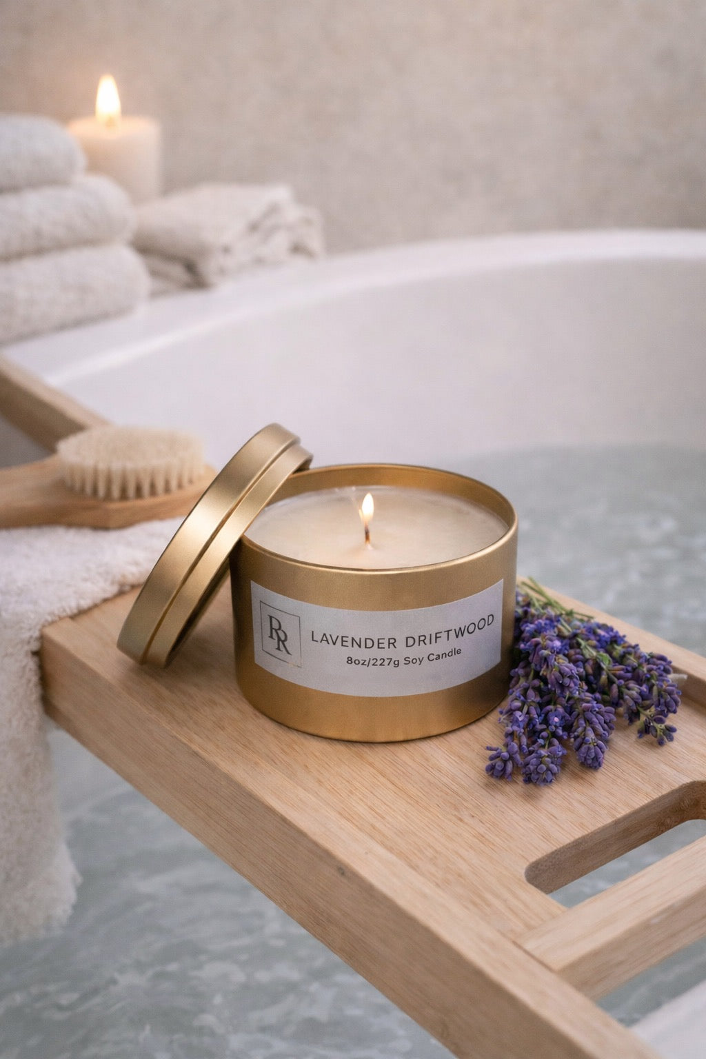 LAVENDER DRIFTWOOD
 Hand-Poured Soy Candle