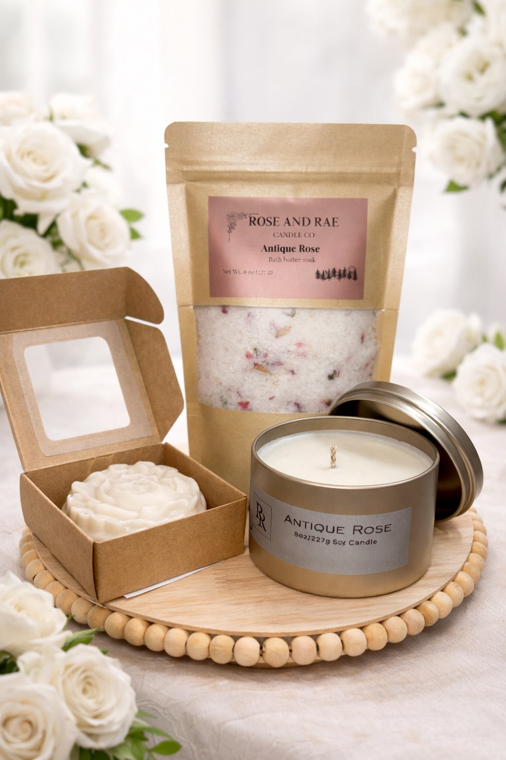 The Antique Rose Experience — Candle, Soap & Bath Soak