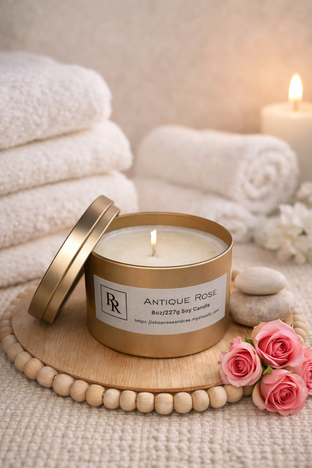 Antique Rose — Hand-Poured Soy Candle