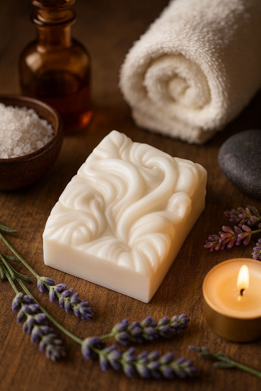 LAVENDER DRIFTWOOD
Goat’s Milk, SheaButter, Cocoa Butter and Coconut Oil